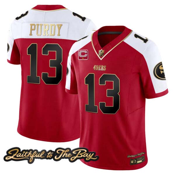 Men’s 49ers Faithful To The Bay Patch Vapor Limited Jersey V3 – All Stitched