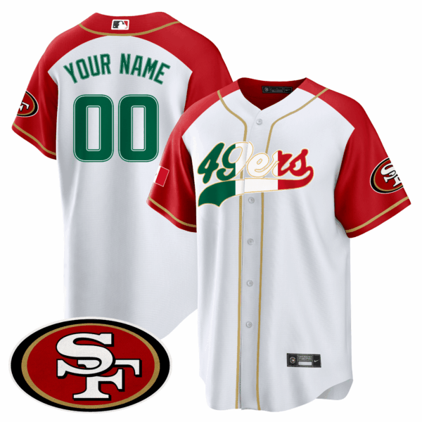 San Francisco 49ers Mexico Baseball Custom Jersey – All Stitched