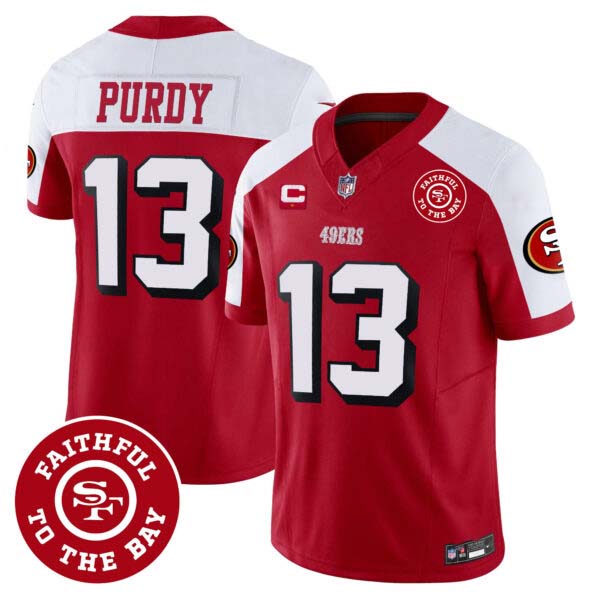 Men’s 49ers Faithful To The Bay Patch Vapor Jersey V2 – All Stitched