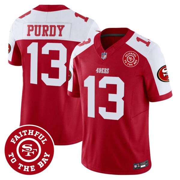 Men’s 49ers Faithful To The Bay Patch Vapor Jersey – All Stitched