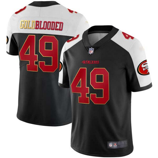 San Francisco 49ers Gold Blooded Jersey – All Stitched