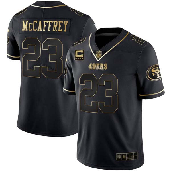 Youth’s Christian McCaffrey 49ers Gold & Split – All Stitched