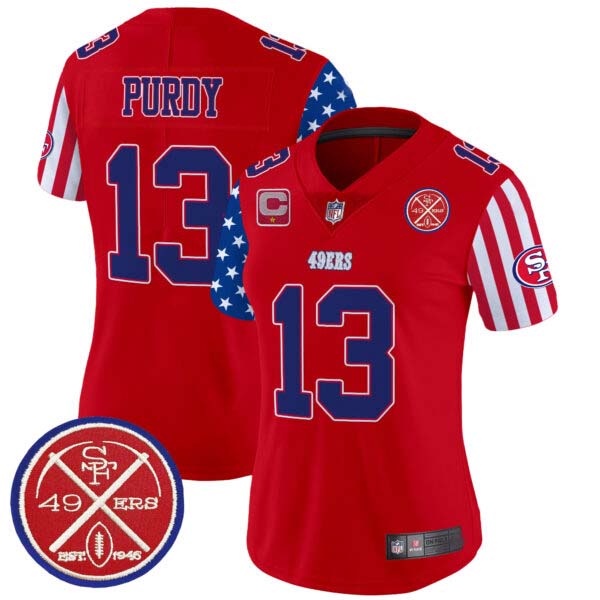 Women’s 49ers American Style Vapor Limited Jersey – All Stitched