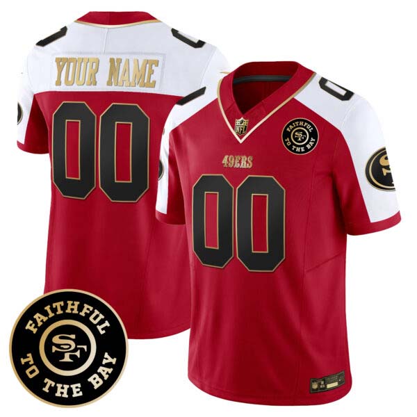 49ers Faithful To The Bay Patch 2024 Vapor Limited Custom Jersey – All Stitched