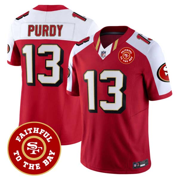 Men’s 49ers Faithful To The Bay Patch Vapor Limited Jersey V9 – All Stitched